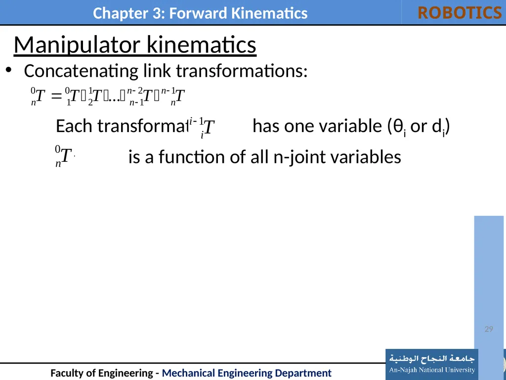 Outline: Introduction Link Description - slide 29 of 37