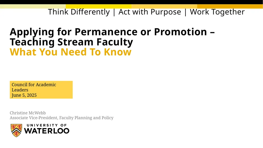 Think Differently | Act with Purpose | Work - slide 1 of 11