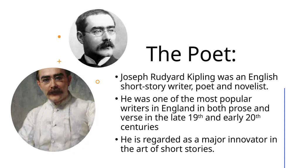 ‘If’ Rudyard Kipling The Poet: Joseph Rudyard - slide 2 of 18