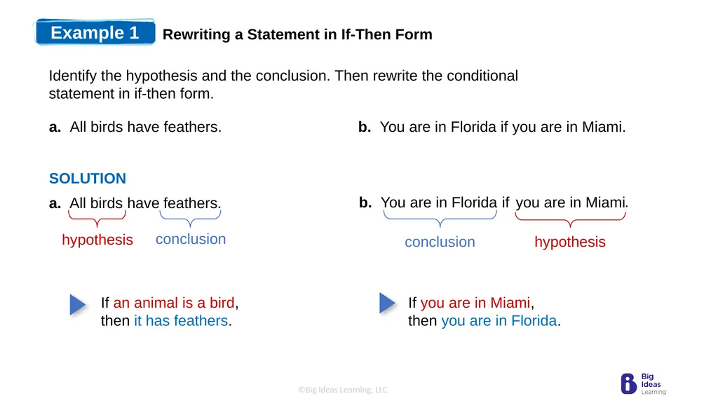 Lesson 2.1 Conditional Statements Learning Target: - slide 5 of 13