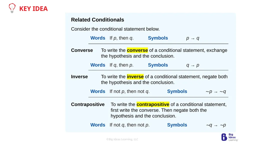 Lesson 2.1 Conditional Statements Learning Target: - slide 7 of 13