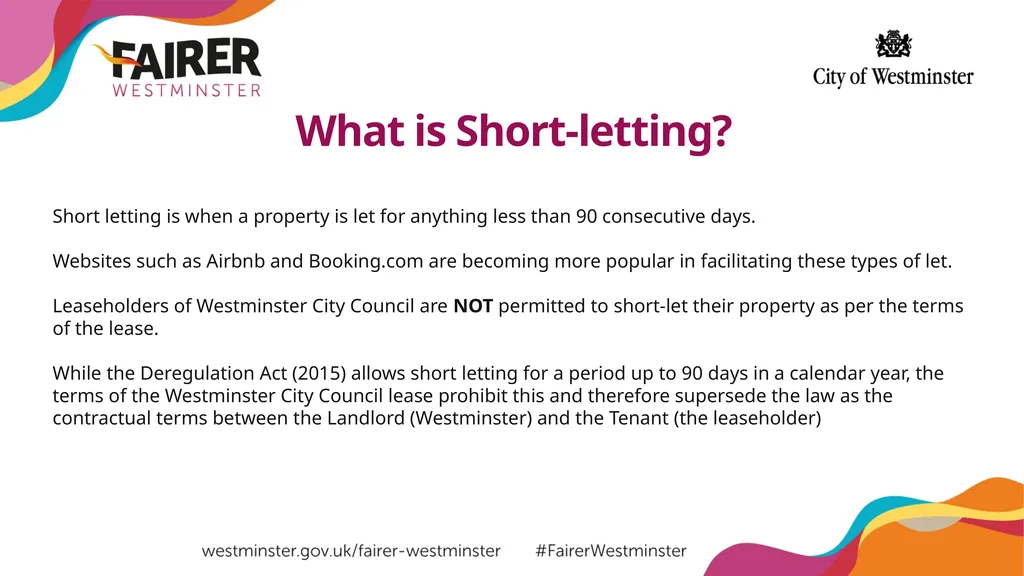 Tackling Short-lets in Leasehold Properties Short - slide 2 of 10