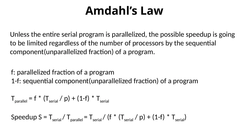 Performance Analysis Recap Concurrency, - slide 11 of 21