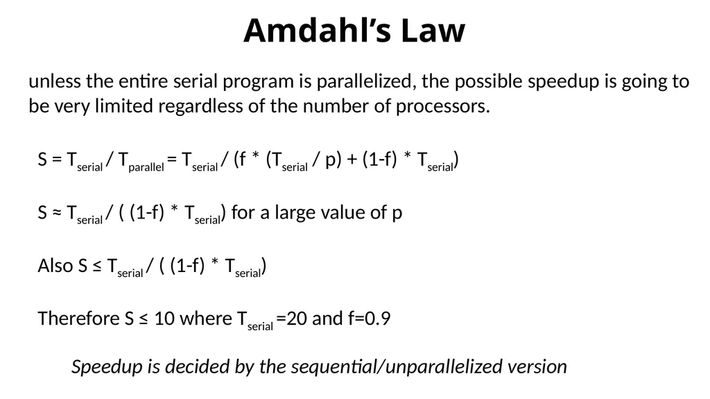 Performance Analysis Recap Concurrency, - slide 16 of 21