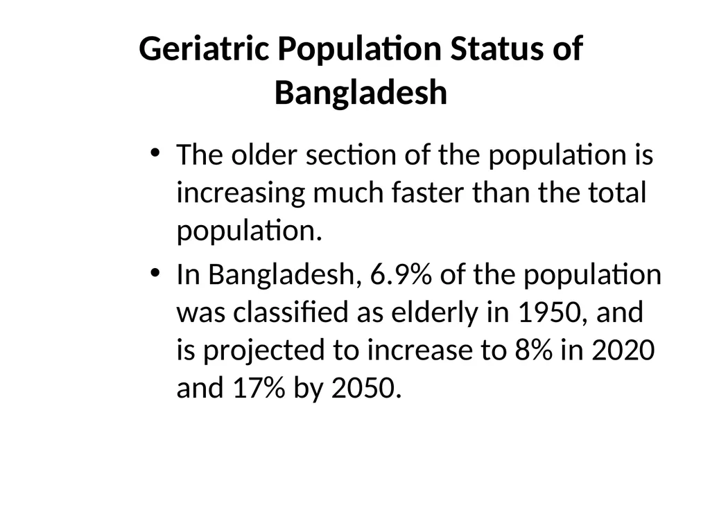 “The Need for Geriatric Nursing In the Coming - slide 4 of 23