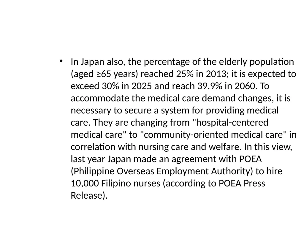 “The Need for Geriatric Nursing In the Coming - slide 11 of 23