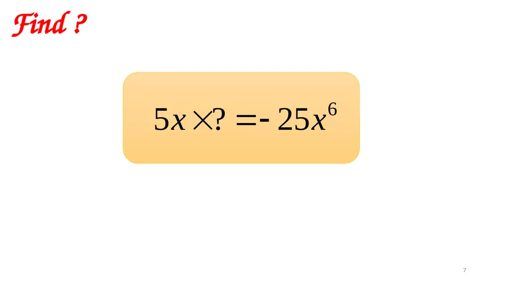 Algebra Fractions - Long Division Wednesday, - slide 7 of 22