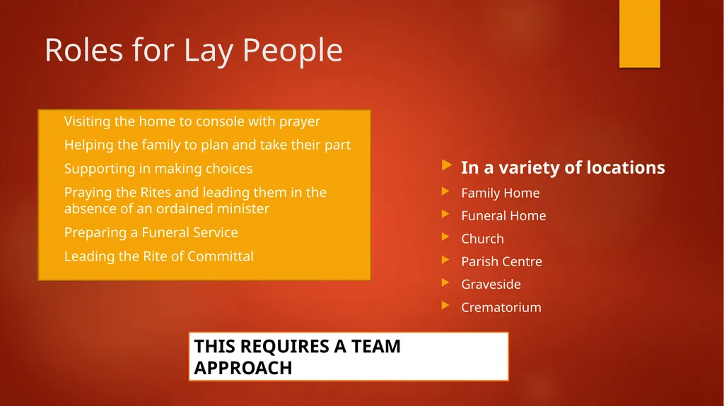 Session Two: Forming a Funeral Ministry team - slide 3 of 7