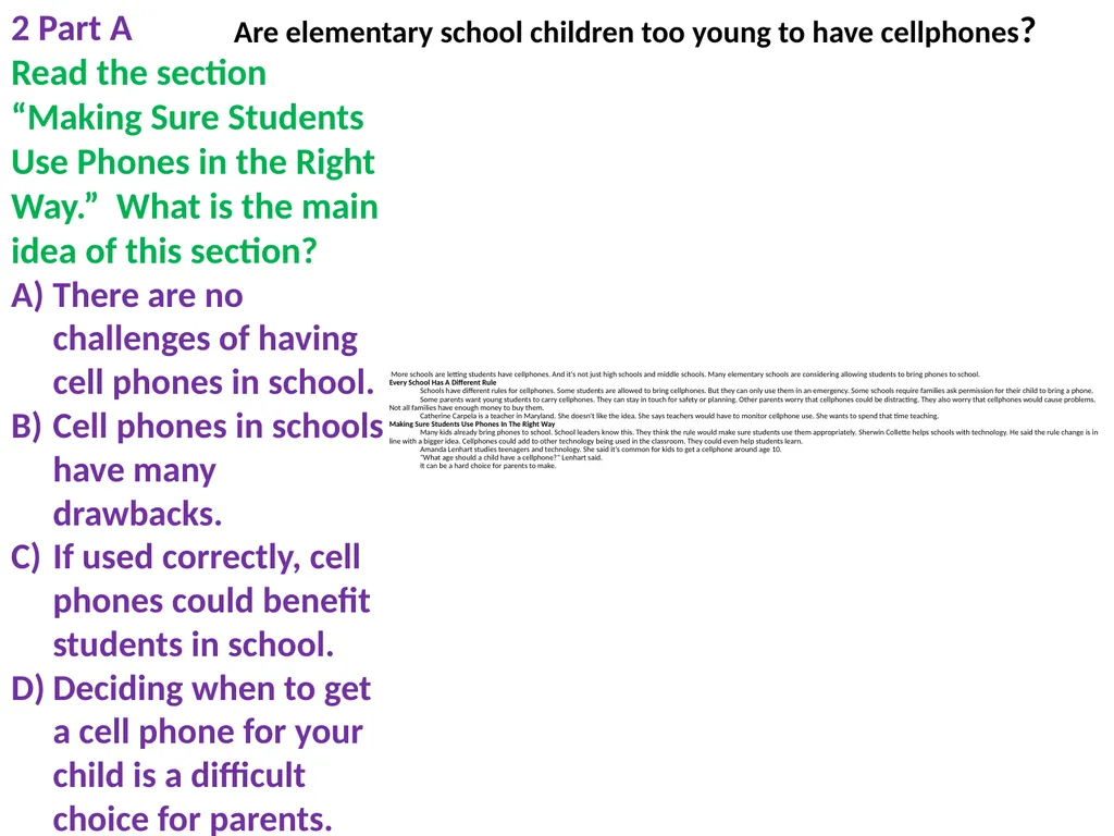 4th Grade Practice Objective: You will be able to - slide 13 of 18