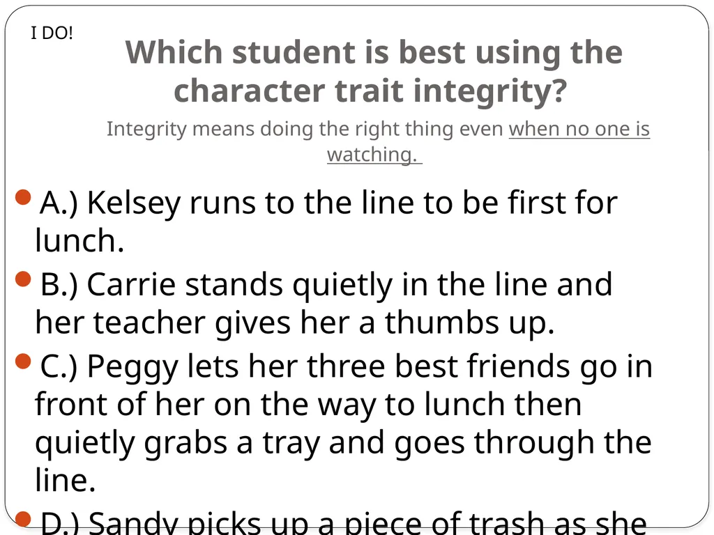 4th Grade Practice Objective: You will be able to - slide 3 of 18