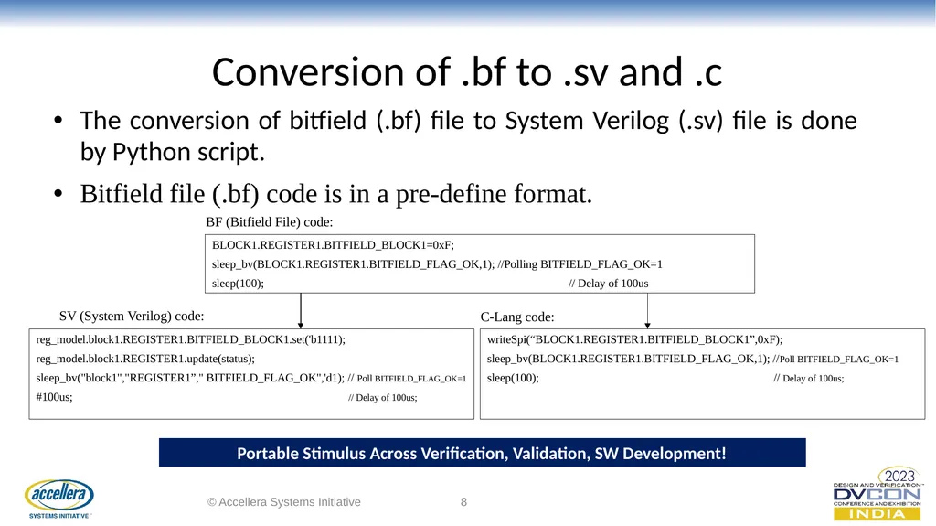 Automotive RADAR Bitfields Verification to Support - slide 8 of 11