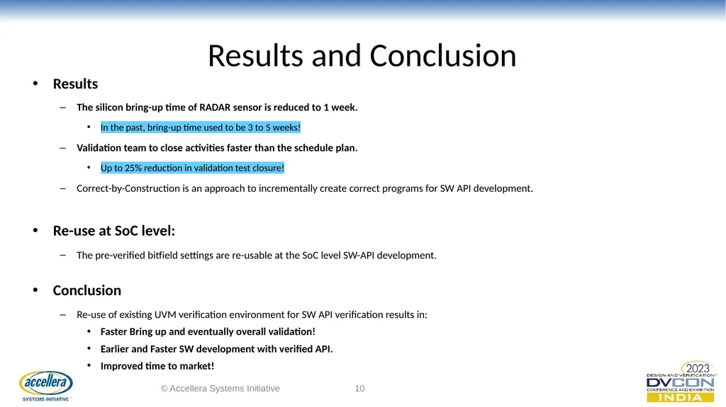 Automotive RADAR Bitfields Verification to Support - slide 10 of 11