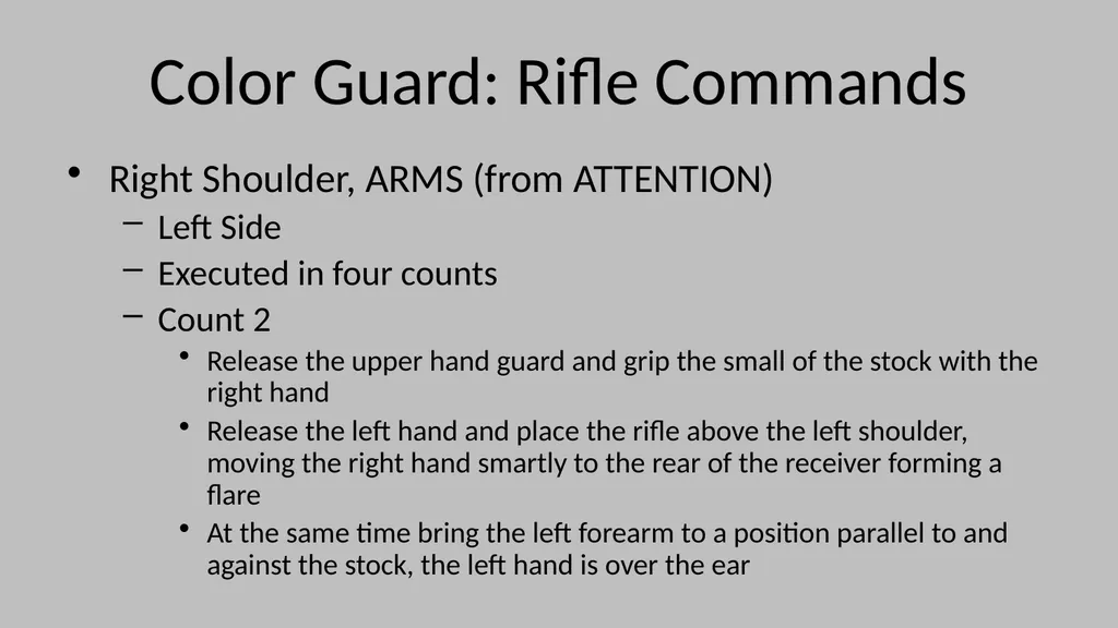 Color Guard Convocation Practice Convocation - slide 10 of 32