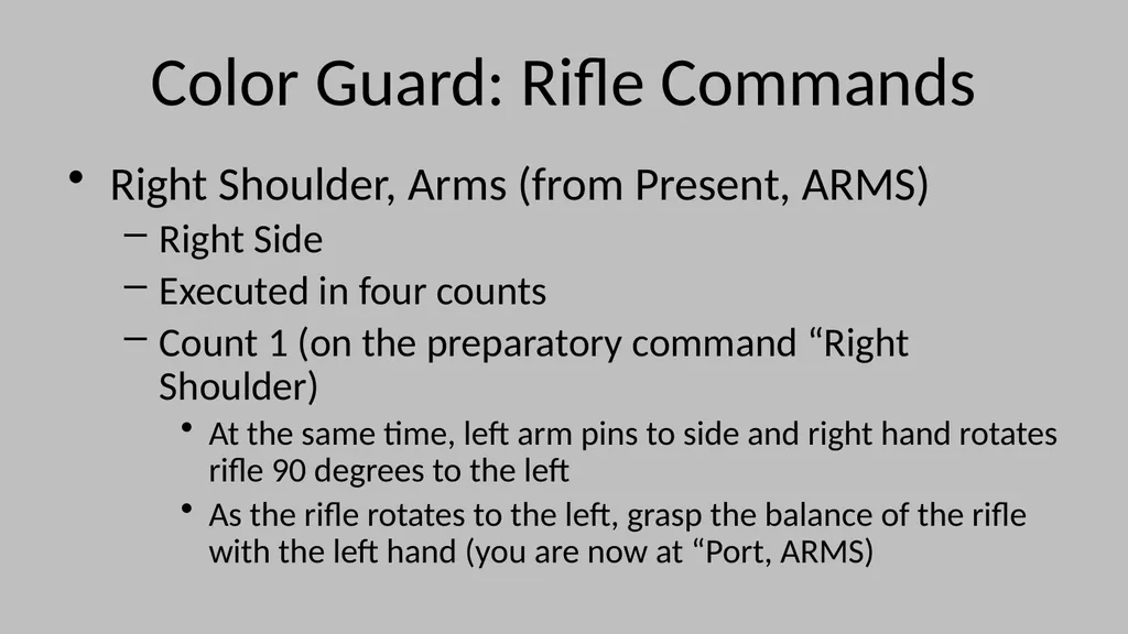 Color Guard Convocation Practice Convocation - slide 23 of 32