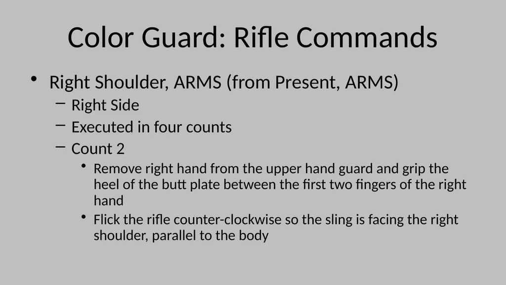 Color Guard Convocation Practice Convocation - slide 24 of 32