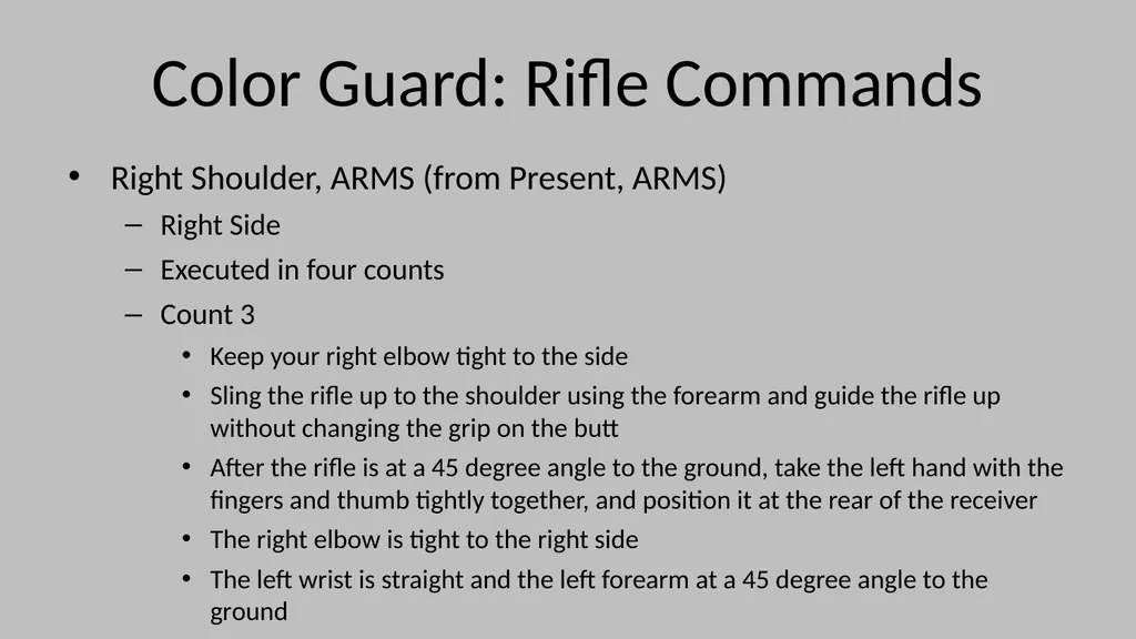 Color Guard Convocation Practice Convocation - slide 25 of 32