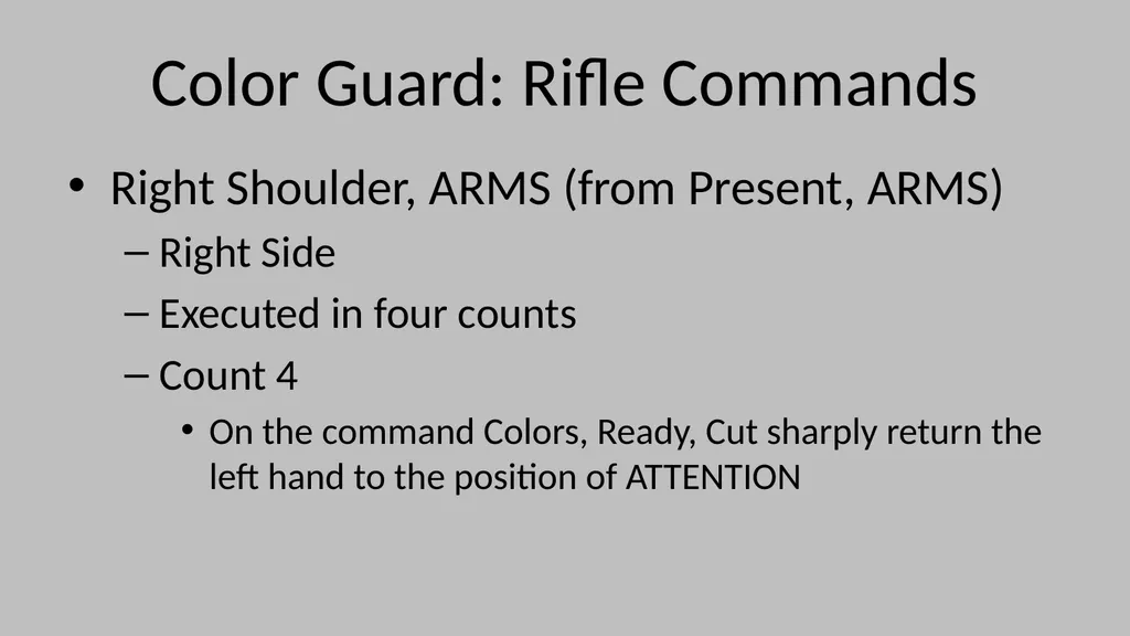 Color Guard Convocation Practice Convocation - slide 26 of 32