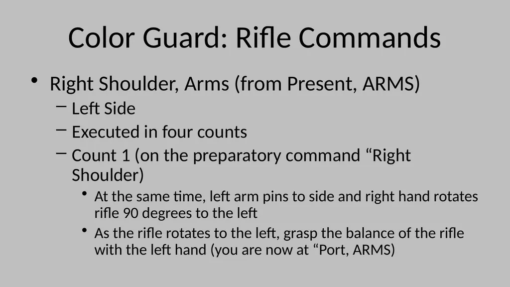 Color Guard Convocation Practice Convocation - slide 27 of 32