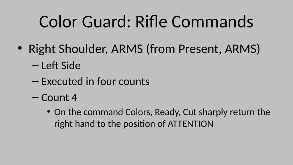 Color Guard Convocation Practice Convocation - slide 30 of 32