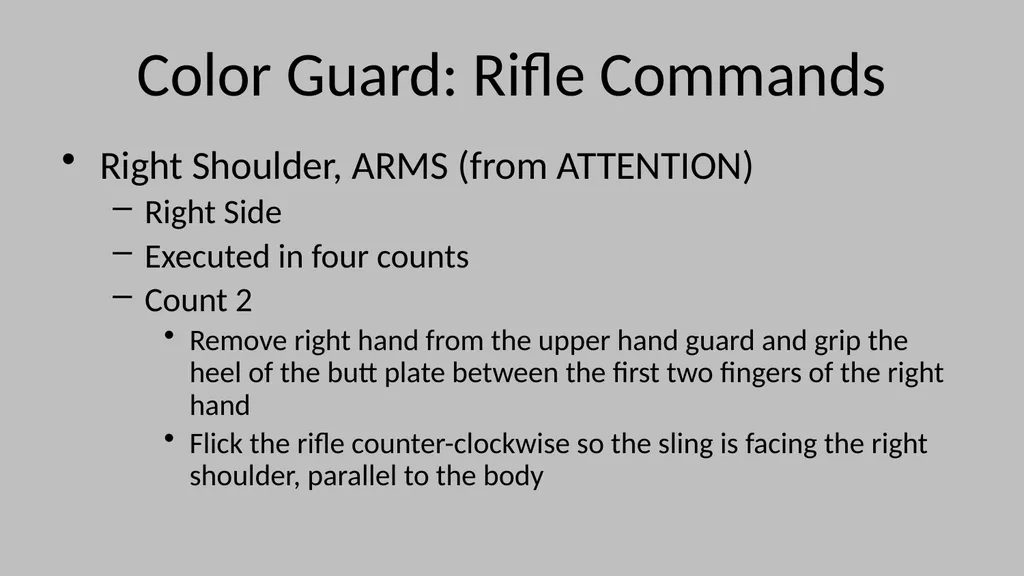 Color Guard Convocation Practice Convocation - slide 6 of 32