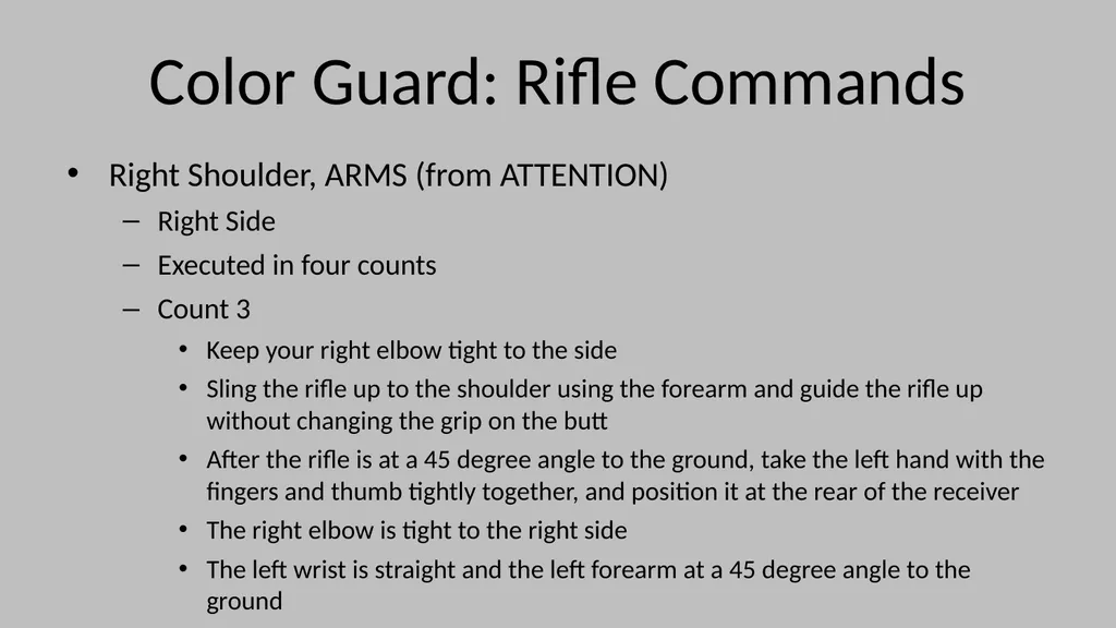 Color Guard Convocation Practice Convocation - slide 7 of 32