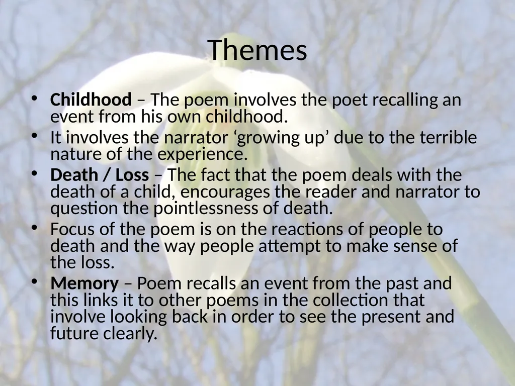 Mid Term Break Seamus Heaney Mid-Term Break By - slide 5 of 10
