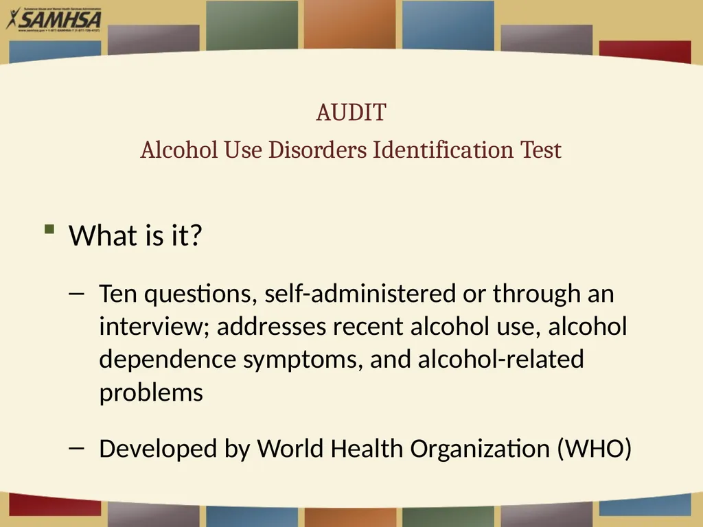 Screening Patients for Substance Use in Your - slide 18 of 35