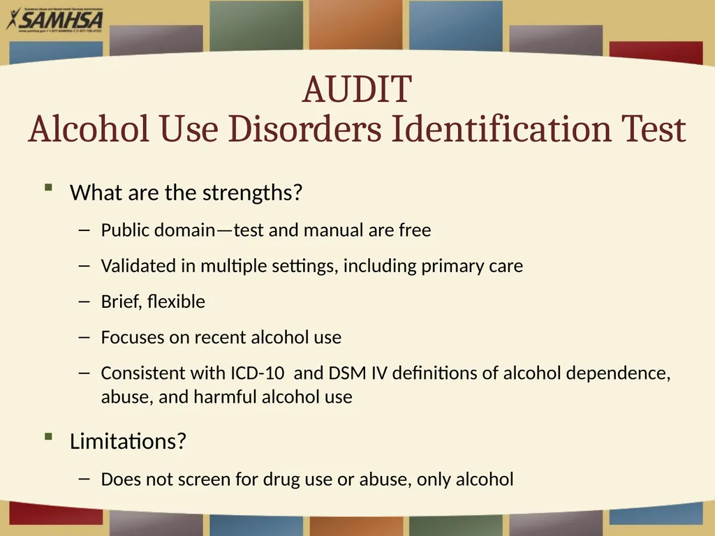 Screening Patients for Substance Use in Your - slide 19 of 35