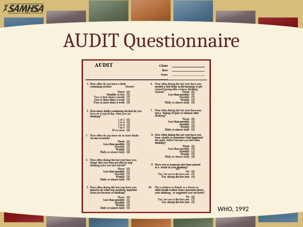 Screening Patients for Substance Use in Your - slide 20 of 35