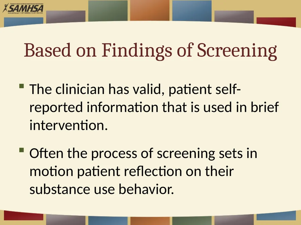 Screening Patients for Substance Use in Your - slide 34 of 35
