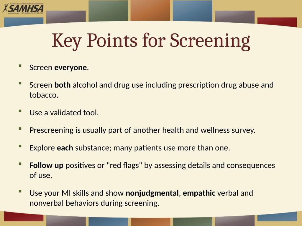 Screening Patients for Substance Use in Your - slide 31 of 35