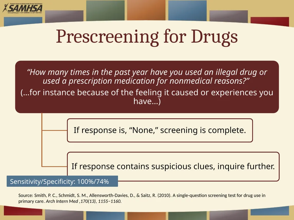 Screening Patients for Substance Use in Your - slide 24 of 35
