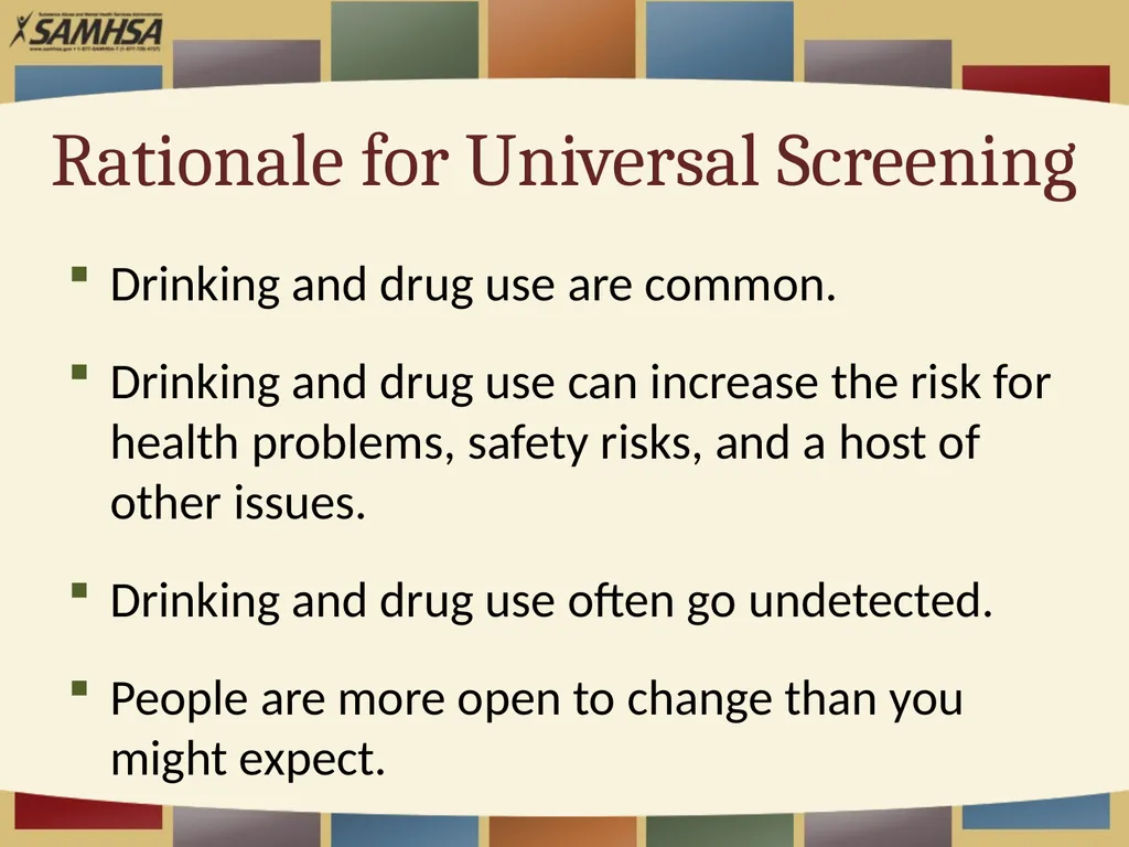 Screening Patients for Substance Use in Your - slide 3 of 35