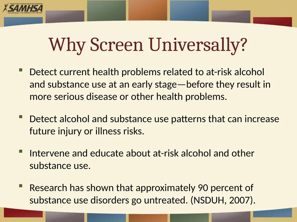 Screening Patients for Substance Use in Your - slide 4 of 35