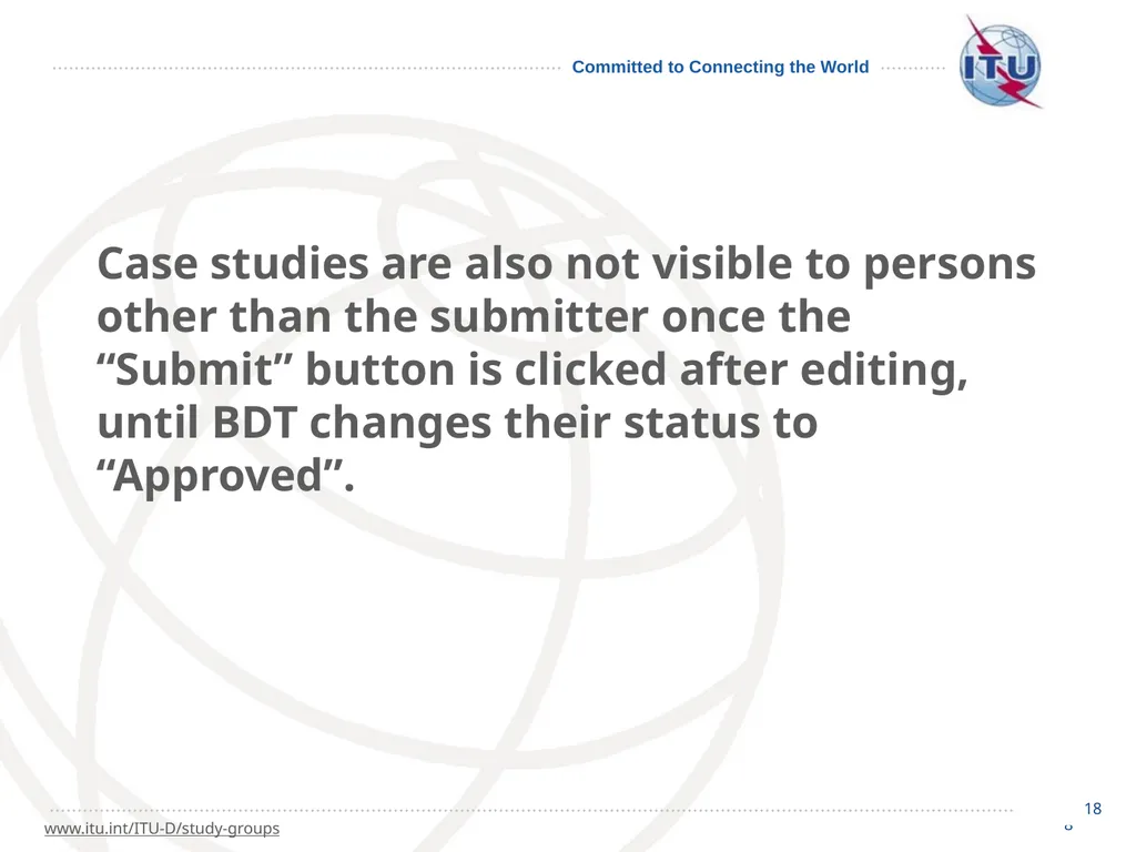 1 How to go about it… 2 The ITU-D Study - slide 18 of 19