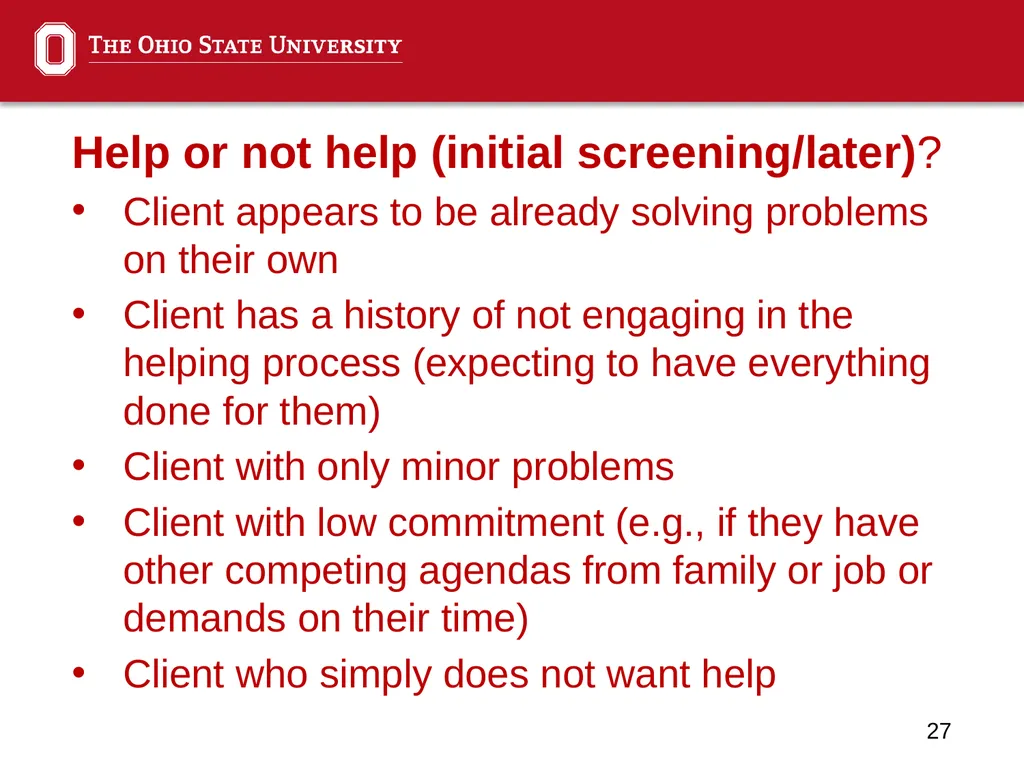 Anti-Poverty Technology: Egan, The Skilled Helper - slide 27 of 28