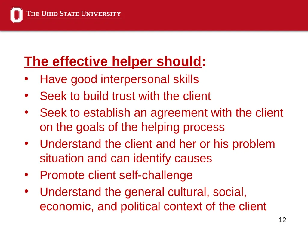 Anti-Poverty Technology: Egan, The Skilled Helper - slide 12 of 28