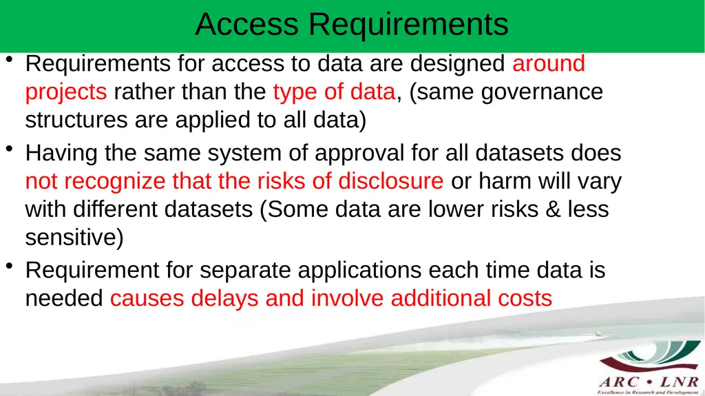 Challenges in Implementing Data Sharing Principles - slide 9 of 17