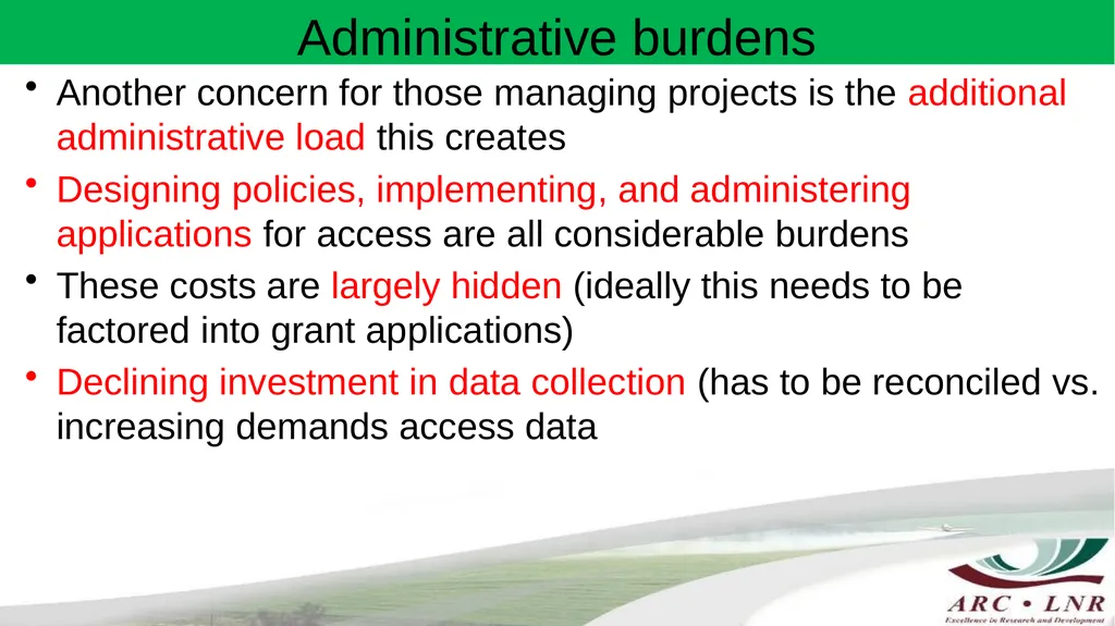 Challenges in Implementing Data Sharing Principles - slide 15 of 17