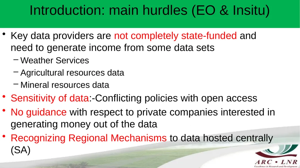 Challenges in Implementing Data Sharing Principles - slide 4 of 17