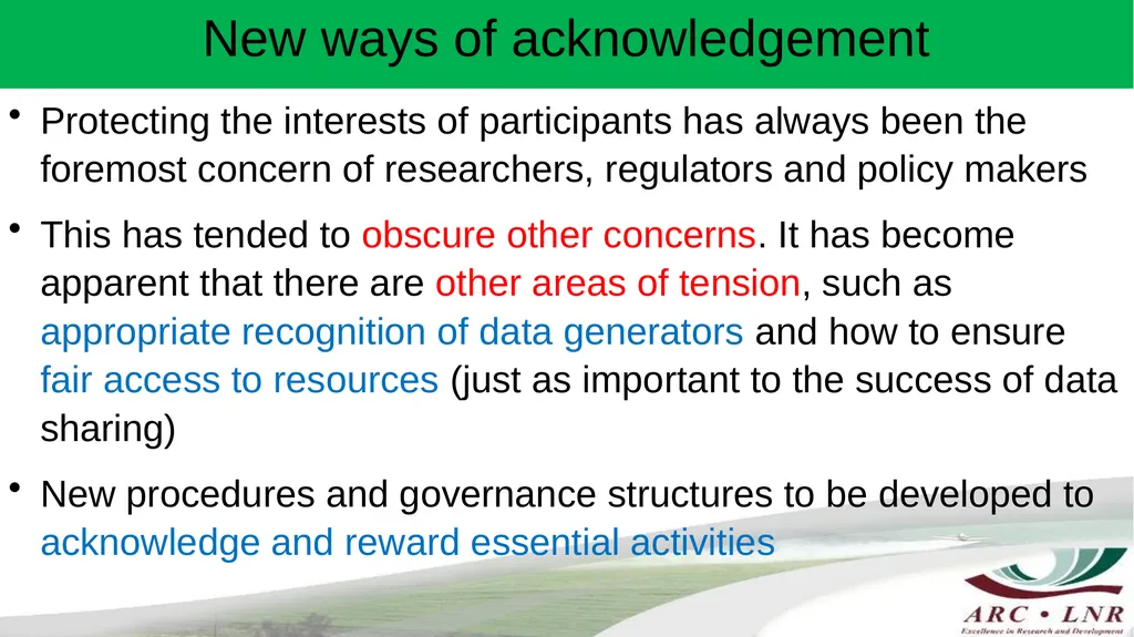 Challenges in Implementing Data Sharing Principles - slide 12 of 17