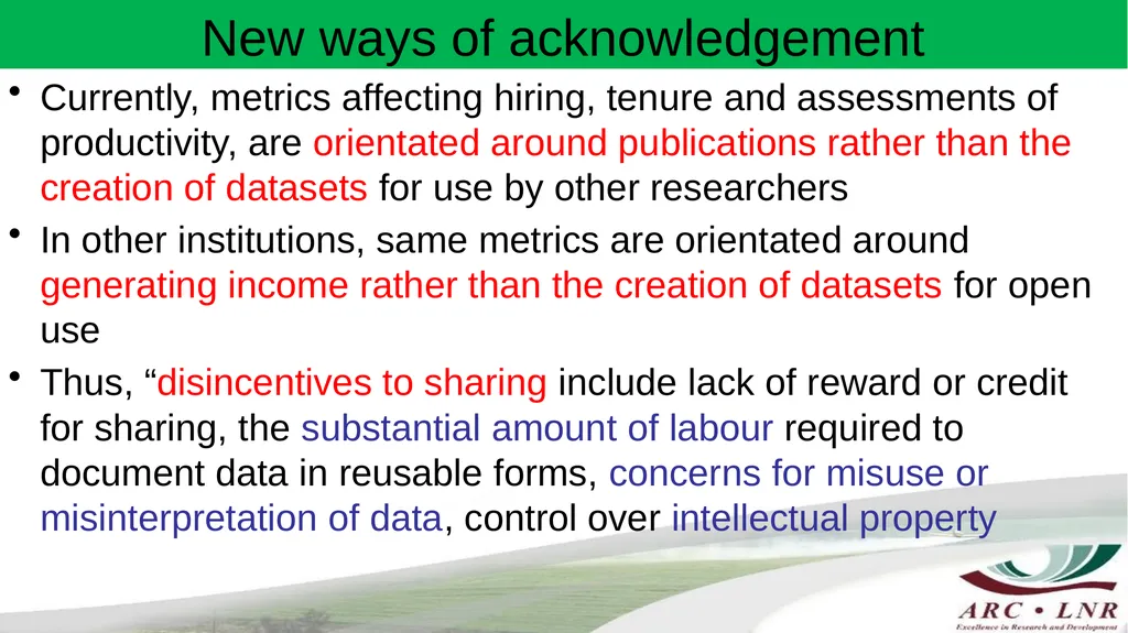 Challenges in Implementing Data Sharing Principles - slide 13 of 17