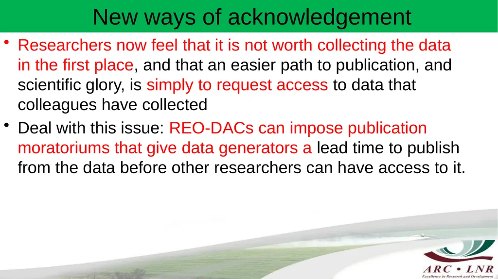 Challenges in Implementing Data Sharing Principles - slide 14 of 17