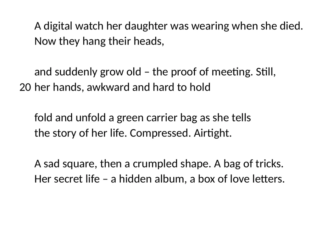 ‘Keeping Orchids’ Jackie Kay The persona – - slide 9 of 37