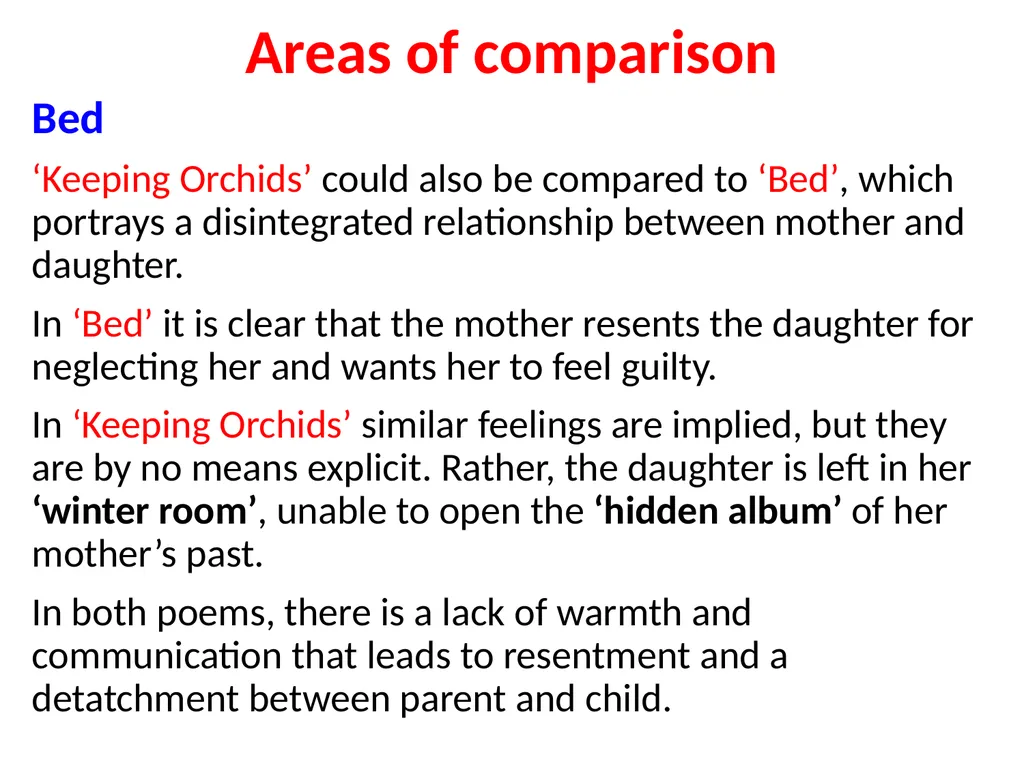 ‘Keeping Orchids’ Jackie Kay The persona – - slide 35 of 37
