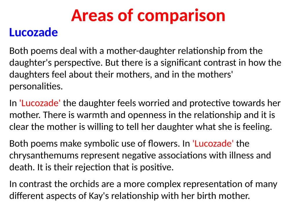 ‘Keeping Orchids’ Jackie Kay The persona – - slide 37 of 37