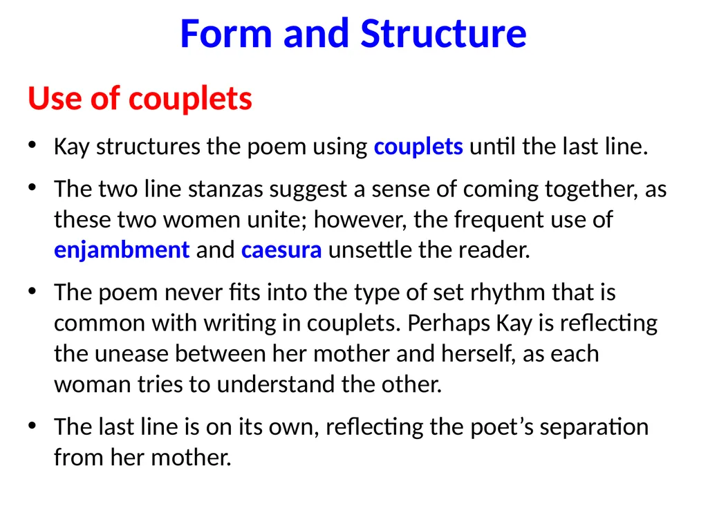 ‘Keeping Orchids’ Jackie Kay The persona – - slide 13 of 37
