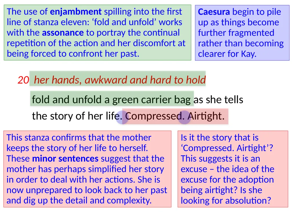 ‘Keeping Orchids’ Jackie Kay The persona – - slide 26 of 37