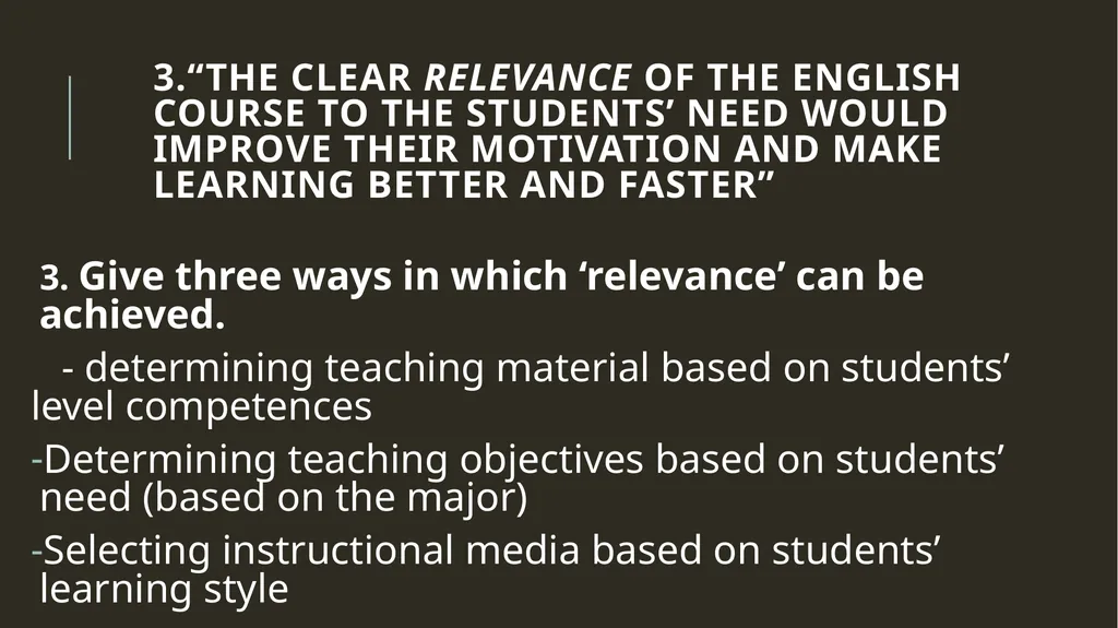 NEED ANALYSIS YANUARTI APSARI, M.Pd NEED ANALYSIS - slide 8 of 11