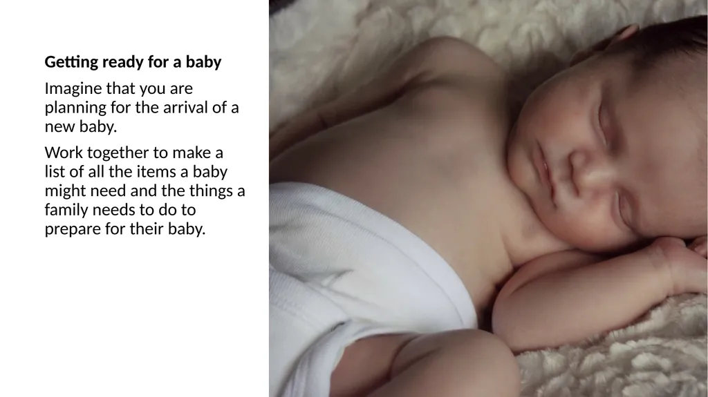 What babies need I can explain how human life - slide 2 of 7